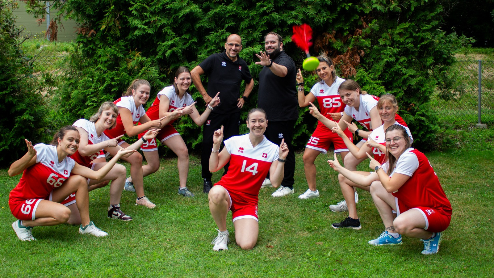 Ein Netz von Hindernissen erfolgreich überwunden