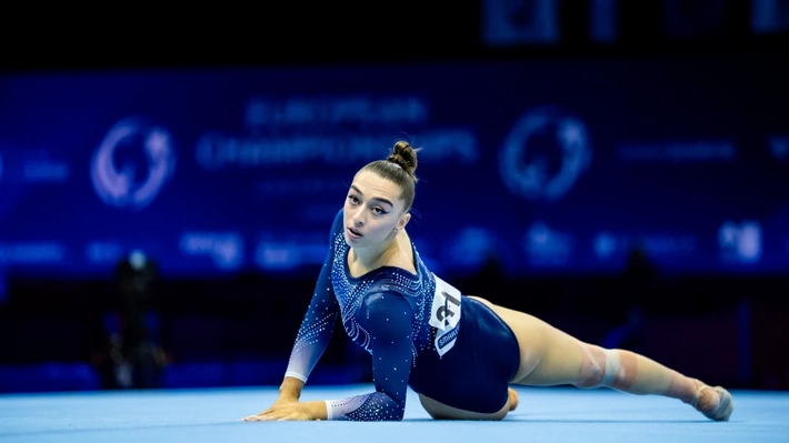 EM Kunstturnen, Bodenfinal Lena Bickel