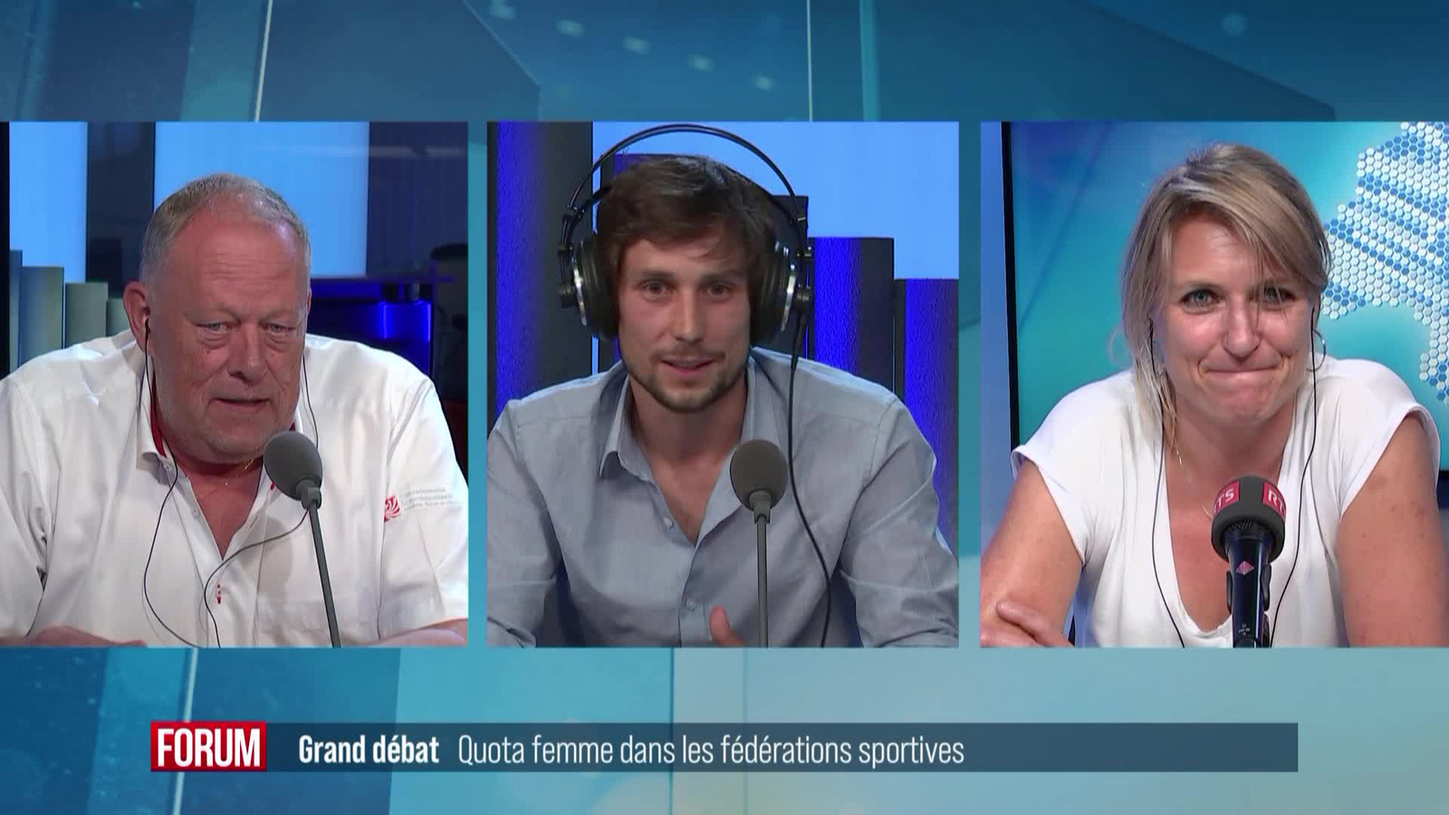 Débat en RTS 1ère : Quota femme dans les fédérations sportives