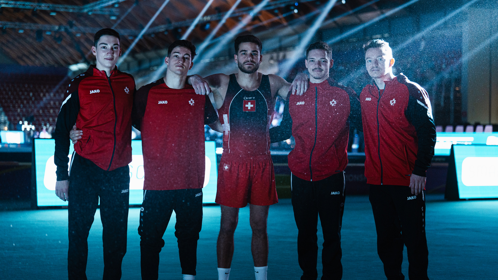 Rückschlag mit dem Team zum EM-Abschluss