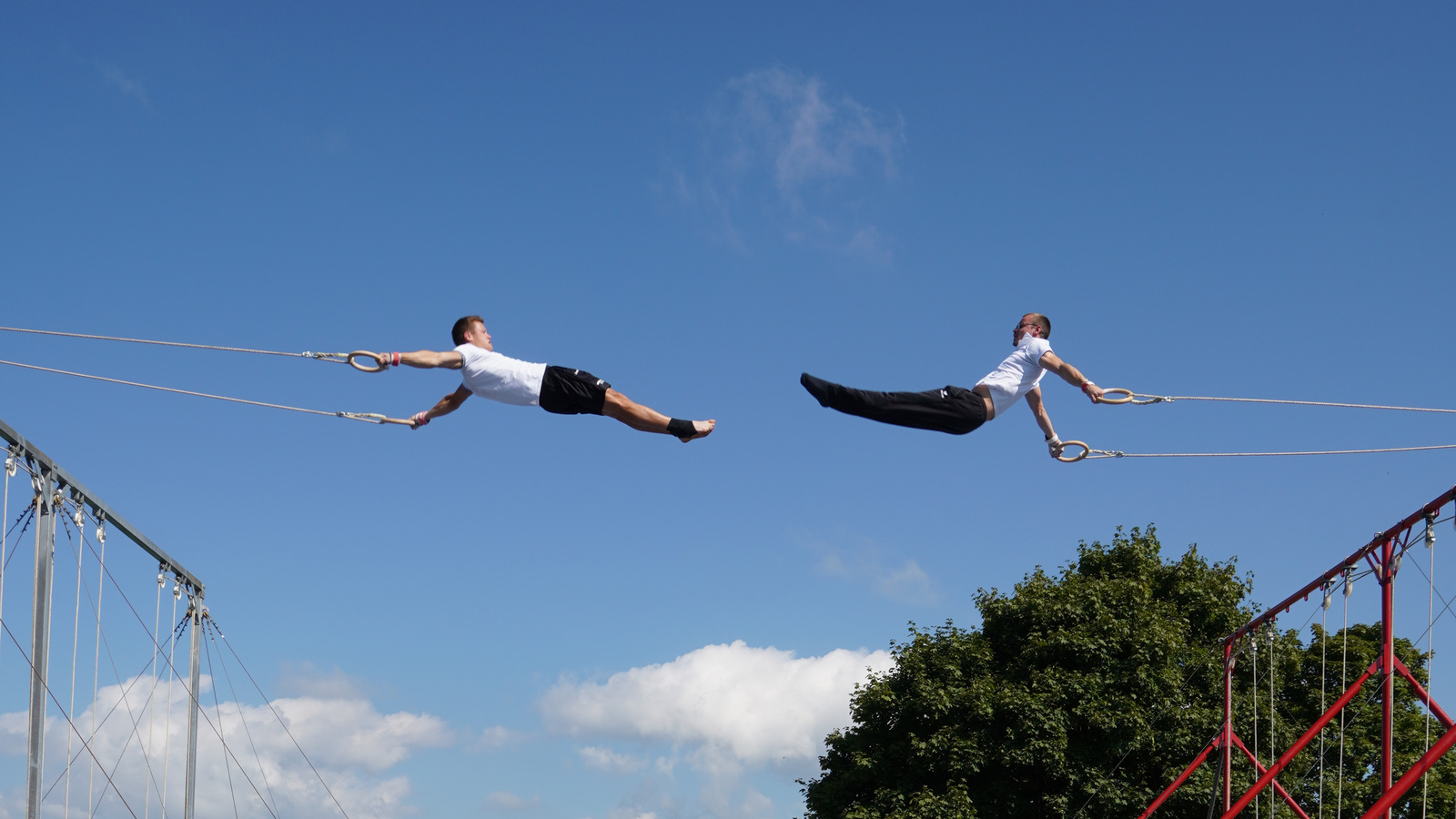 Wenn Konkurrenten zusammen turnen