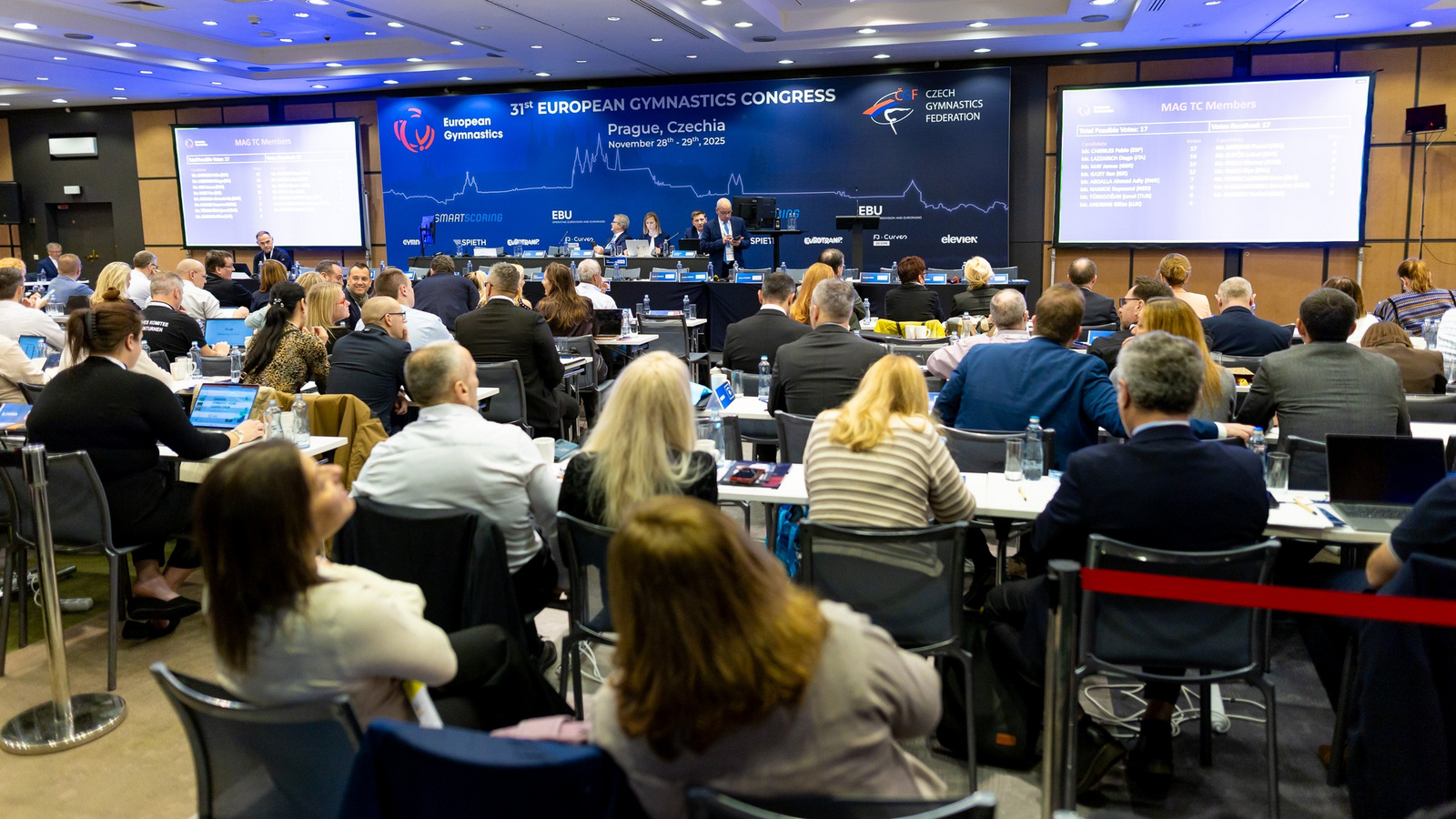 Wahl der European Gymnastics Komitees: STV mit starken Stimmen und verdienten Auszeichnungen