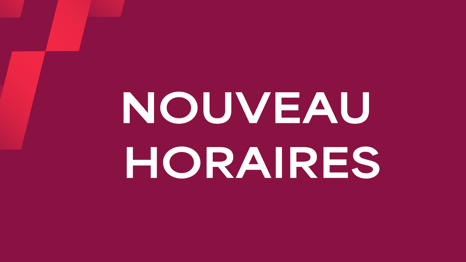 Nouveaux horaires du secrétariat dès le 1er août 2026