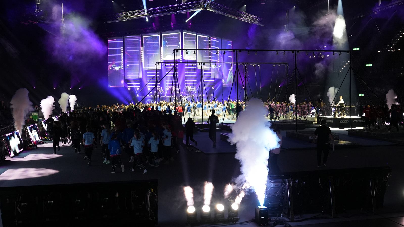 Gymotion setzt auf Licht – statt Feuereffekte