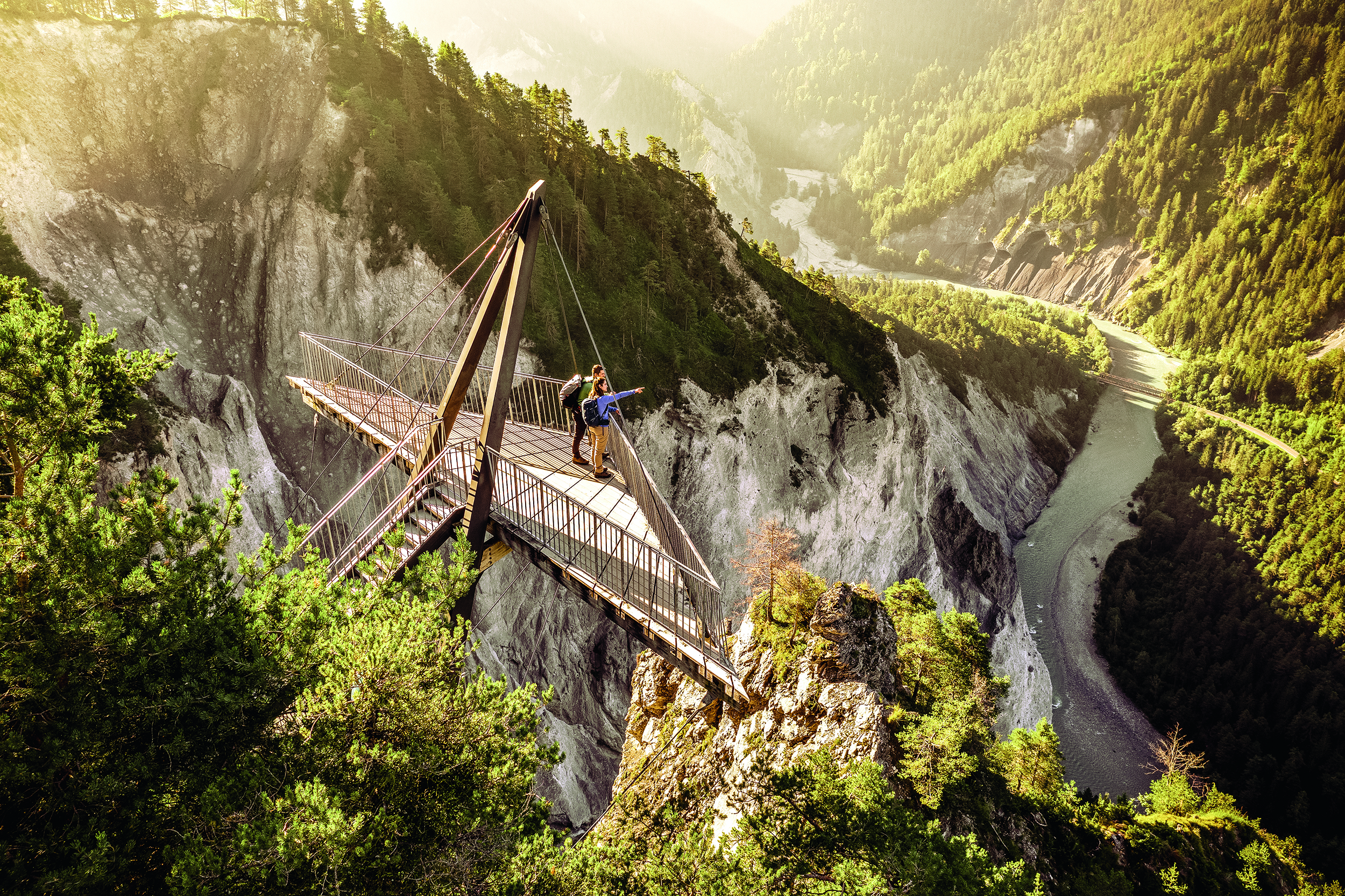 Blick auf die Rheinschlucht